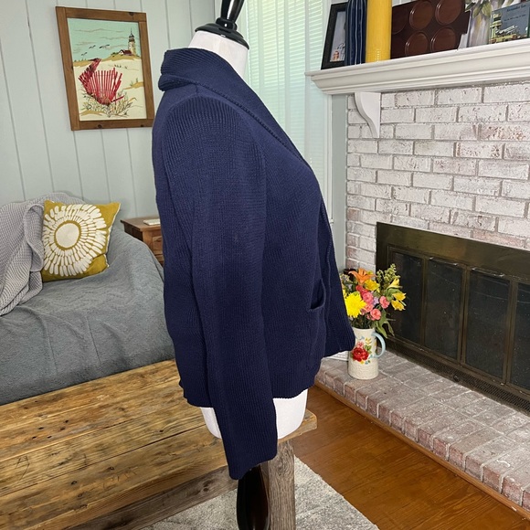 Definite View navy blue button closure cardigan - Picture 2 of 9